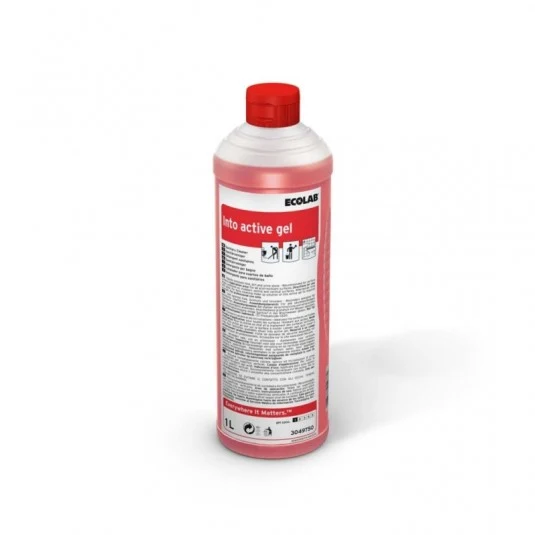 Detergente gel anticalcare per sanitari Ecolab Into Active Gel 1 litro DISPONIBILE IN 7 GIORNI LAVORATIVI