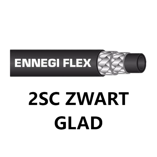 Slang 2SC-08- 420 Bar 150°C zwart glad