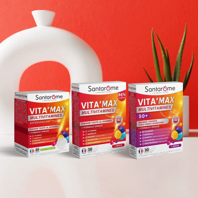 Multivitamines Vita'Max Adultes - 30 comprimés