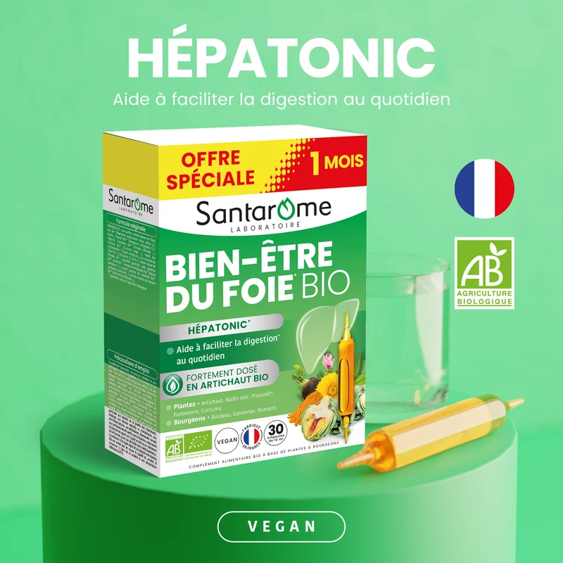 Bien-Être du Foie Bio - Hépatonic - 30 ampoules