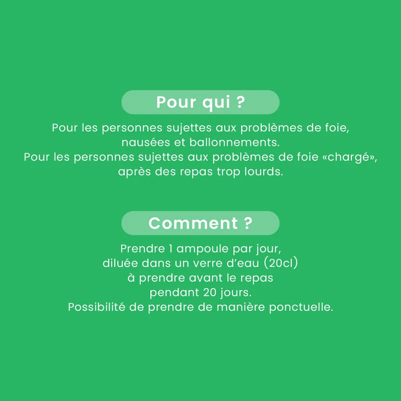 Bien-Être du Foie Bio - Hépatonic - 30 ampoules