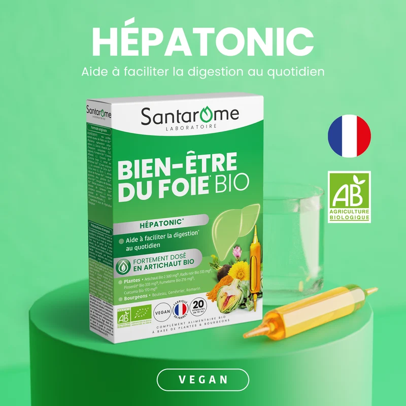 Bien-Être du Foie Bio - Hépatonic - 20 ampoules