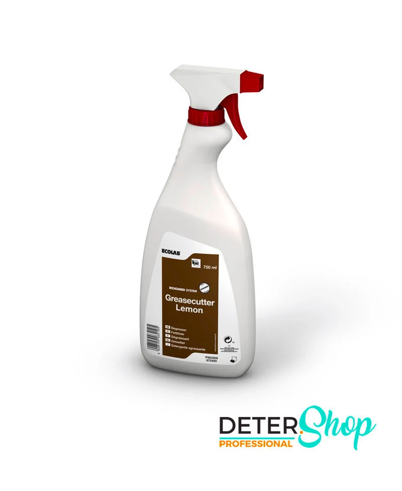 Sgrassante profumato pronto all'uso per forni e piastre Ecolab Greasecutter Lemon 6x750 ml DISPONIBILE IN 7 GIORNI LAVORATIVI