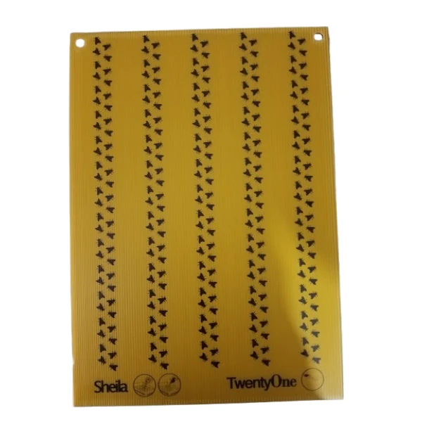Strijkplaat geel - 42 x 29,5 cm - voor Alphi-Pesguard-Sojet