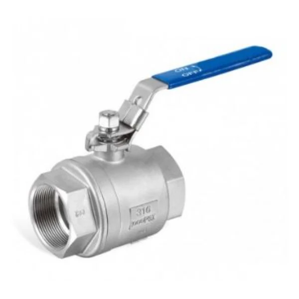 Bolkraan met hendel - inox - FF 3/4"