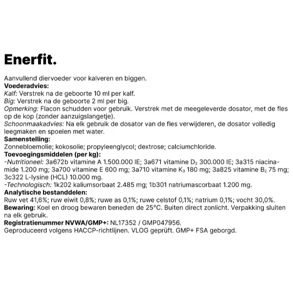 Enerfit Calf - levensbooster - 100 ml