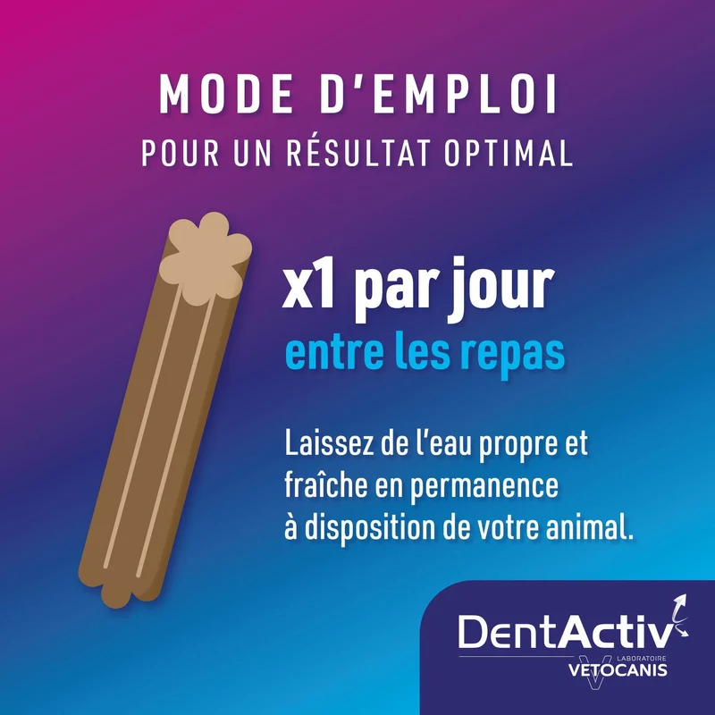 DentActiv Action 7 Sticks Dentaire Grand Chien +25kg