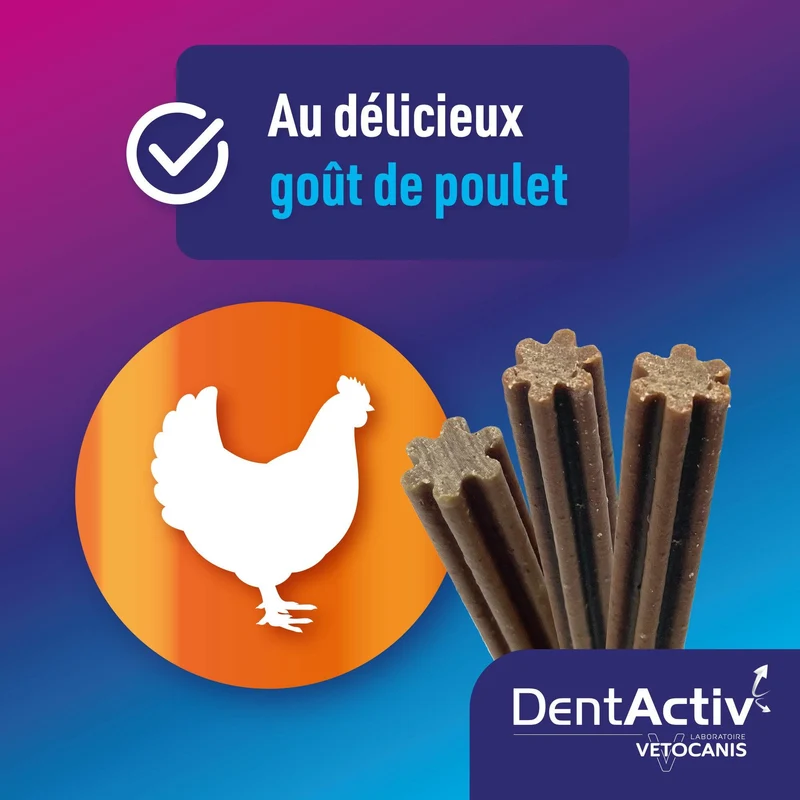 DentActiv Action 7 Sticks Dentaire Chien Moyen