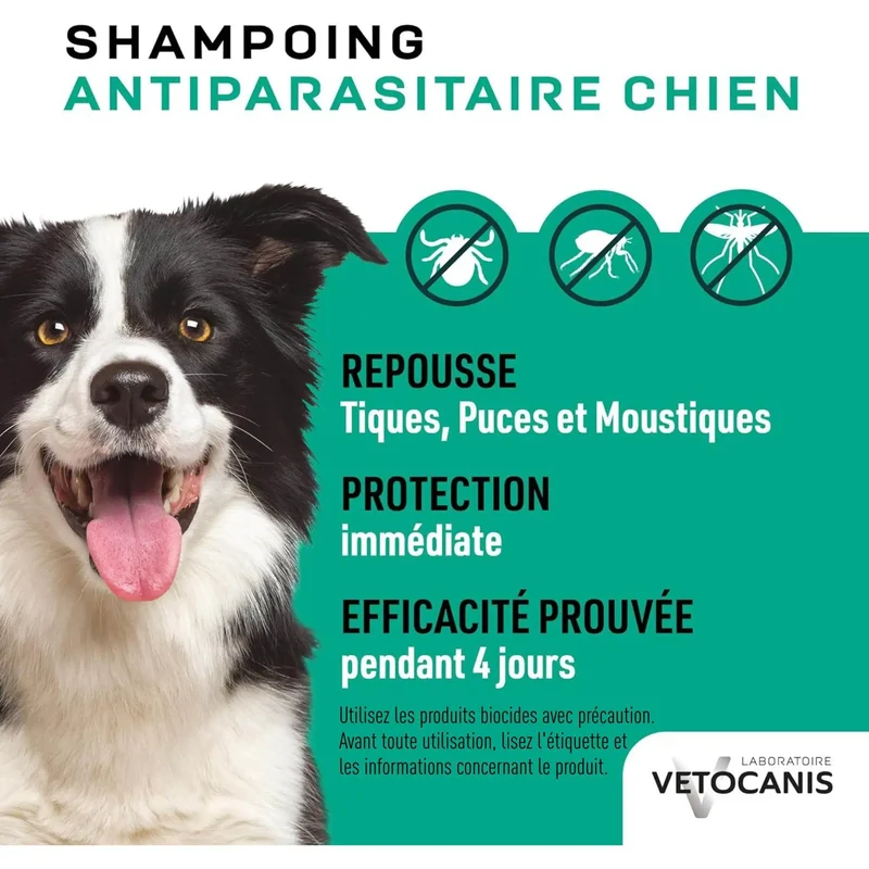 Shampoing Antiparasitaire Répulsif Chien 300ml