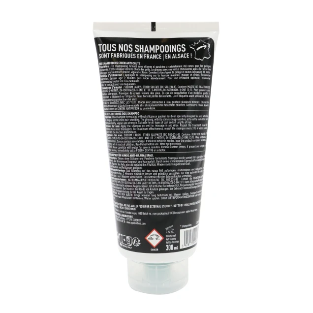 Shampoing Professionnel Anti-Chute Poils pour Chien. 300ml