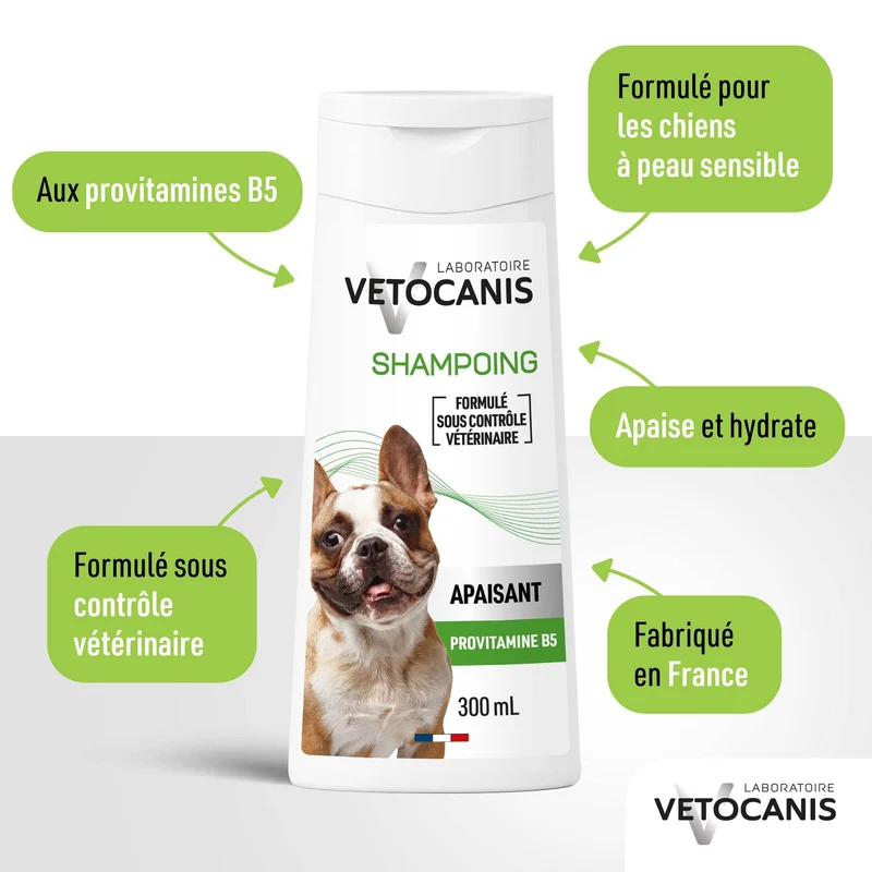 Shampoing Professionnel Hypo-Allergénique pour Chien. 300ml