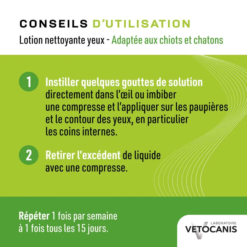 Lotion Nettoyante des Yeux pour Chien et Chat