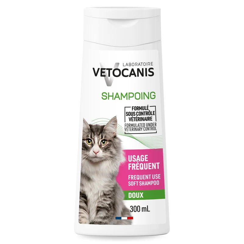 Shampoing Usage Fréquent pour Chat, à la Fleur de Lotus