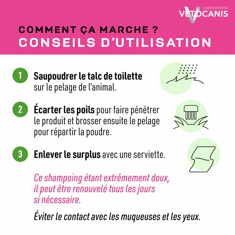 Shampoing Sec Sans rinçage pour Chat 150ml