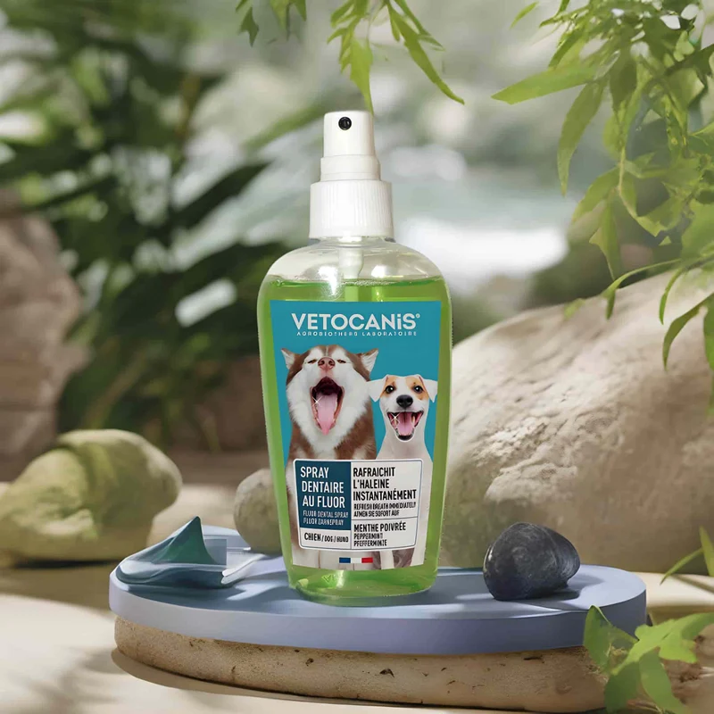 VETOCANIS Spray Dentaire pour Chien et Chat, 150 ML