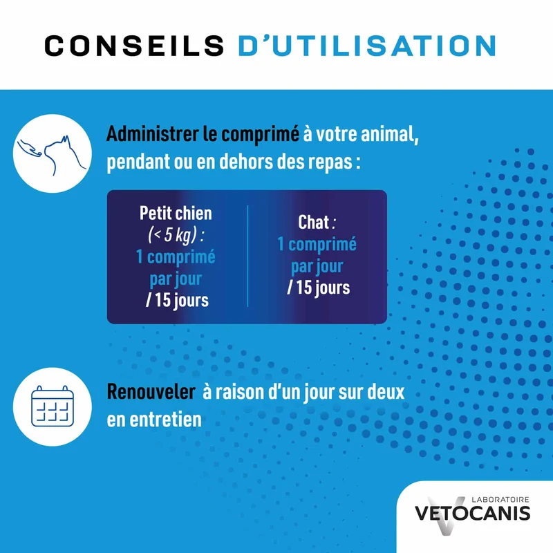 Dentifrice à croquer pour Chat et Petit Chien X30 Comprimés