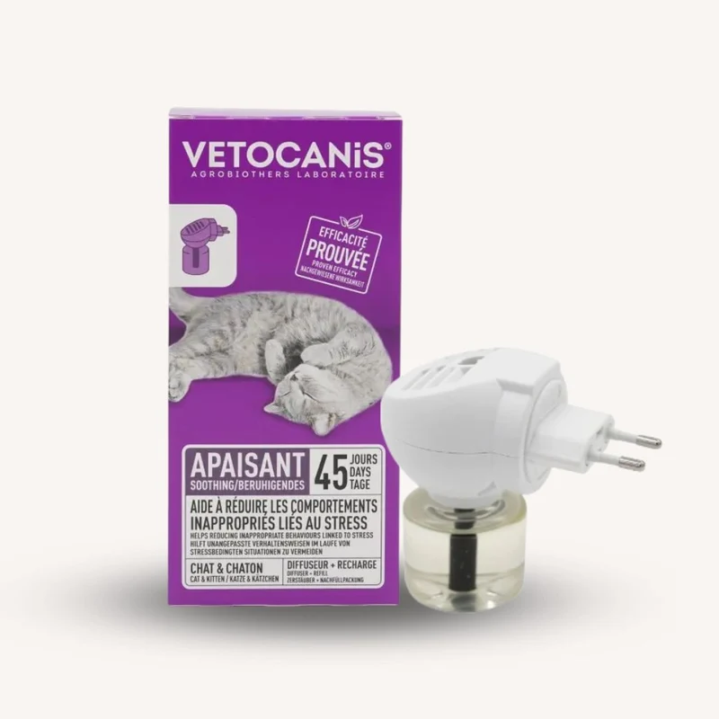 Diffuseur Apaisant Chat + Recharge 48ml (45 jours)