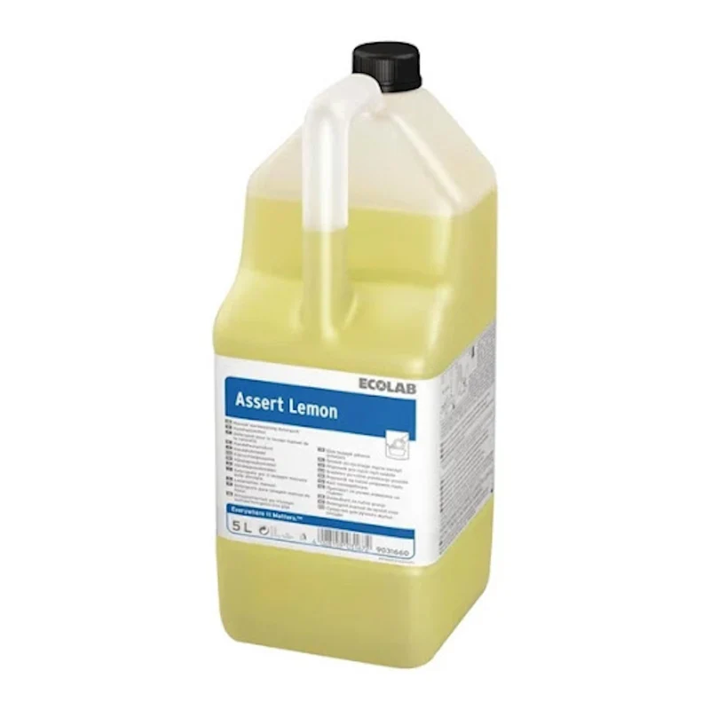 Detergente al limone per lavaggio manuale stoviglie Ecolab Assert Lemon 5 litri DISPONIBILE IN 7 GIORNI LAVORATIVI