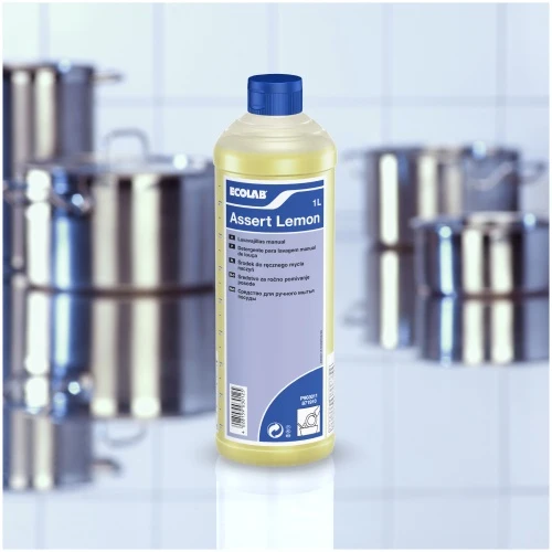Detergente al limone per lavaggio manuale stoviglie Ecolab Assert Lemon 6x1 litro DISPONIBILE IN 7 GIORNI LAVORATIVI