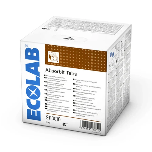 Pastiglie detergenti sgrassanti per friggitrici Ecolab Absorbit Tabs 60 pastiglie DISPONIBILE IN 7 GIORNI LAVORATIVI