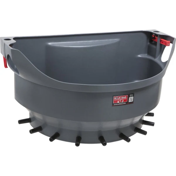 Milk Bar kalverdrinkbak met 10 spenen - Easy Lock haken - 60 liter