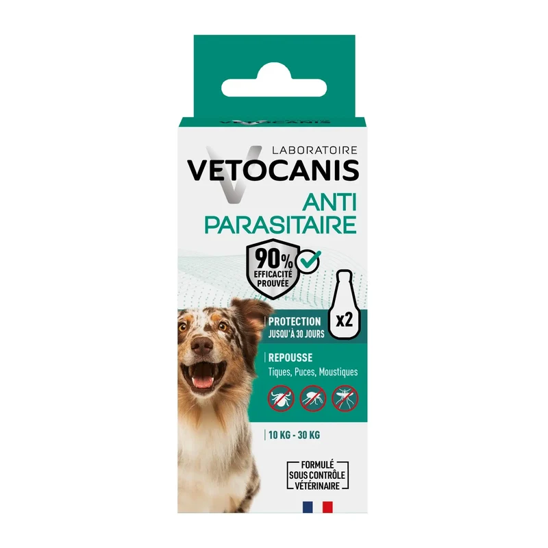 VETOCANIS 20%M Solution répulsive pour spot-on pour chiens