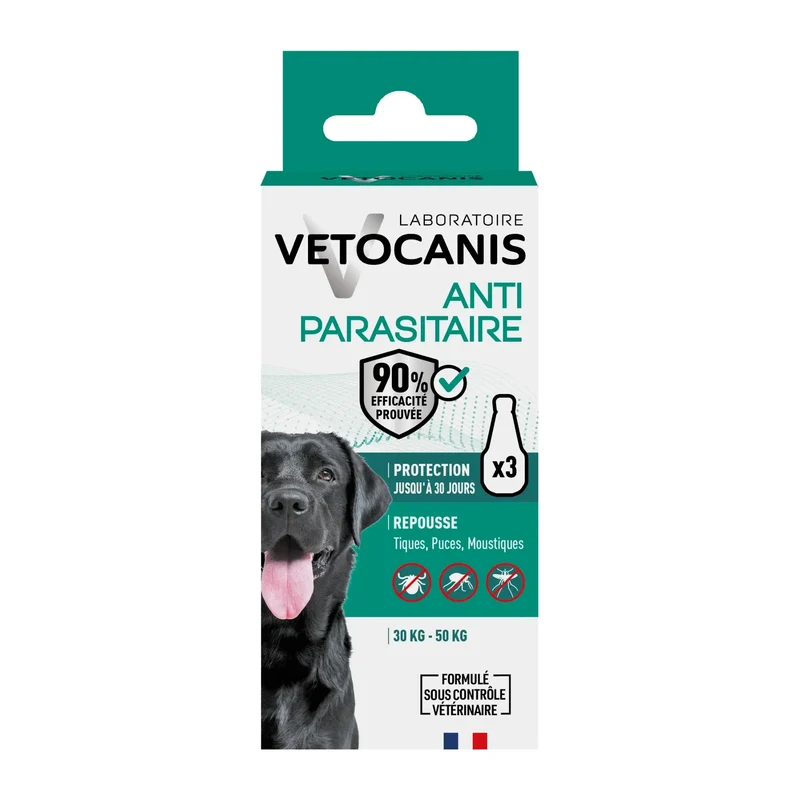 VETOCANIS 20%M Solution répulsive pour spot-on pour chiens