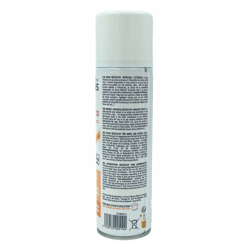 Spray Dissuasif, Education Propreté pour Chien et Chat