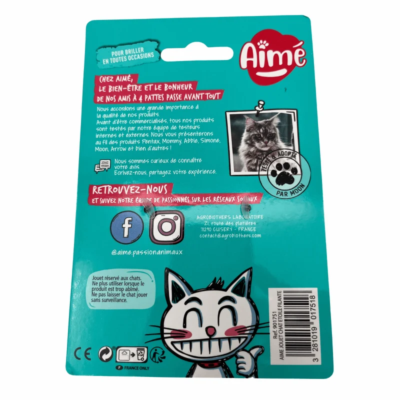 Jouet Etoile Filante pour Chat 10cm