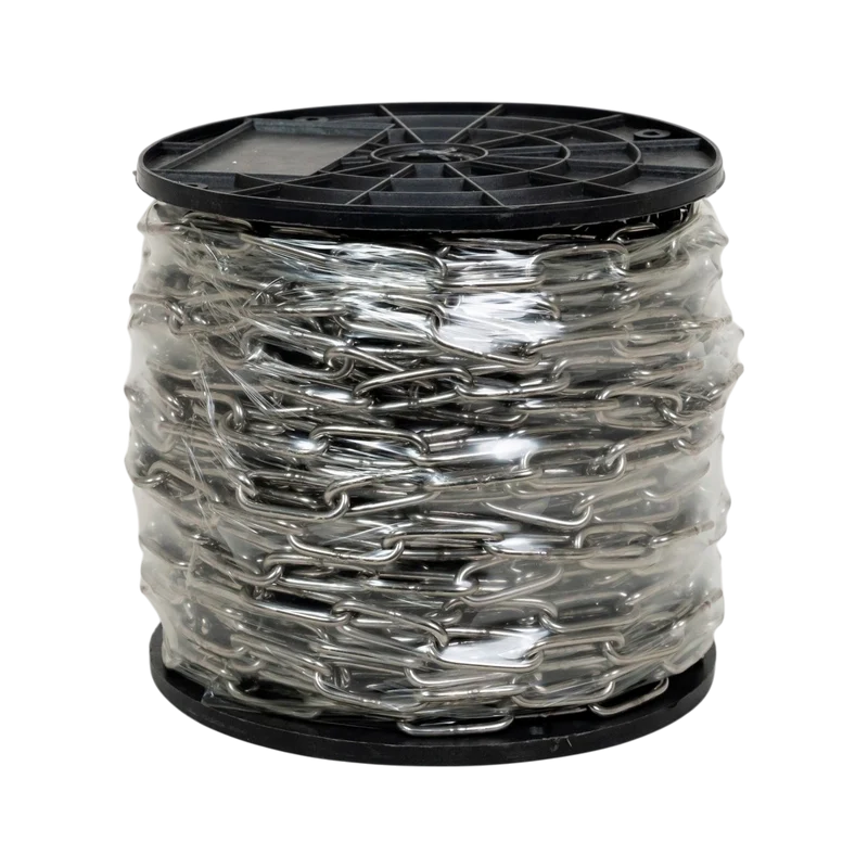 Ronde stalen ketting, roestvrij staal, 4 mm, 50 m