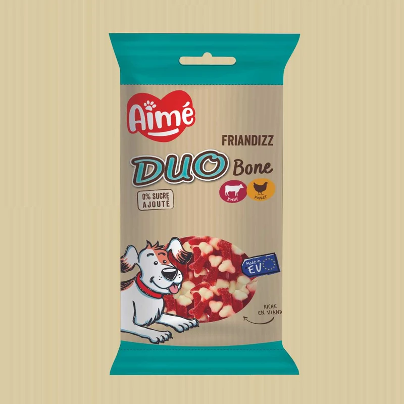 Friandises bœuf/poulet pour Chien 100g