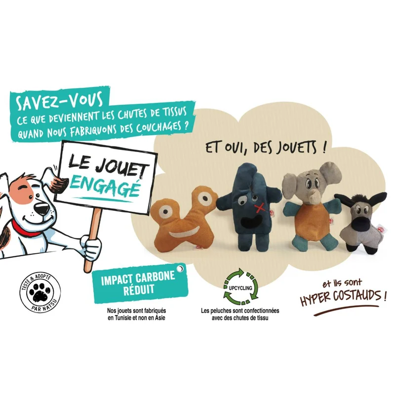 Jouet engagé Elephant pour Chien
