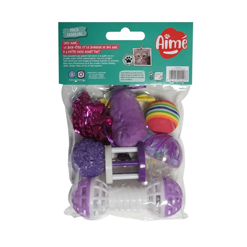 7 jouets mix pour Chat
