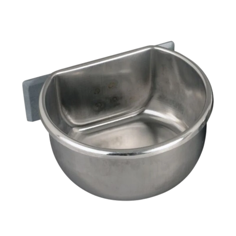 Voer/drinkbak 400ml met wandhouder