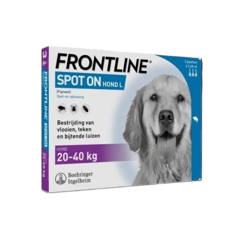 Frontline Spot On Hond L (20-40 kg) – 3 Pipetten