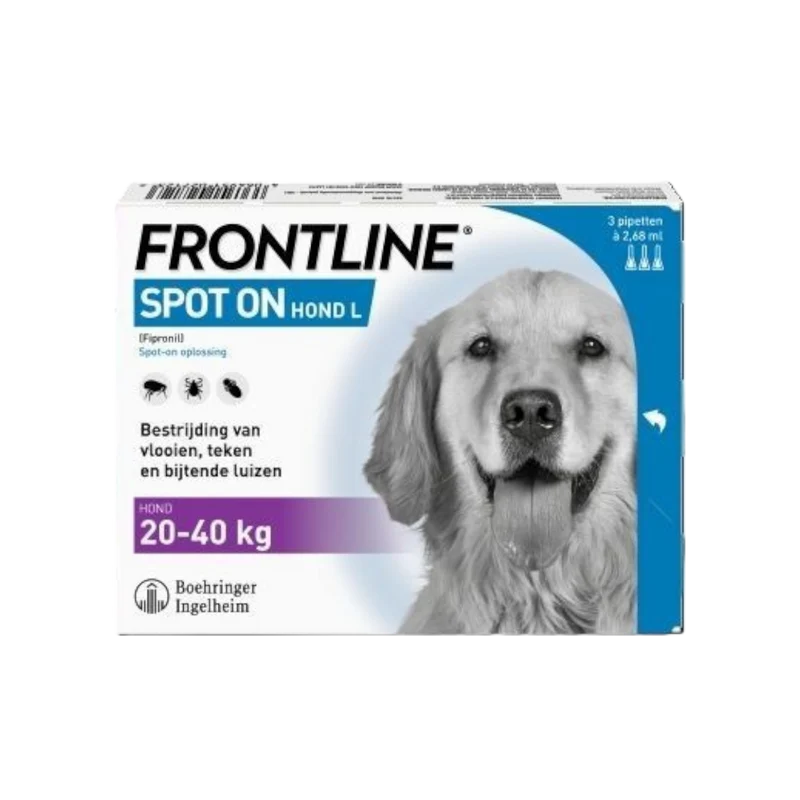 Frontline Spot On Hond L (20-40 kg) – 3 Pipetten