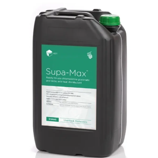 Supa-Max - melkzuur/chloorhexidinespray - 25 liter