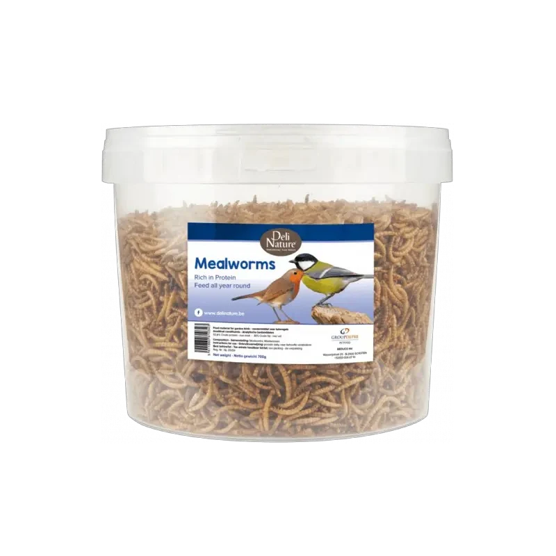 Deli Nature Greenline meelwormen pallet 700gr