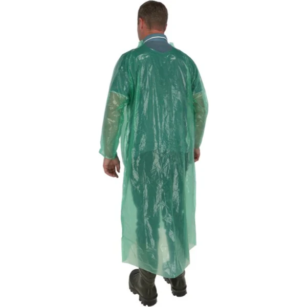 Bezoekersjas PE - groen 135 cm - 20 stuks
