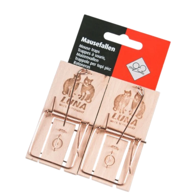 Muizenval hout LUNA - 2 stuks