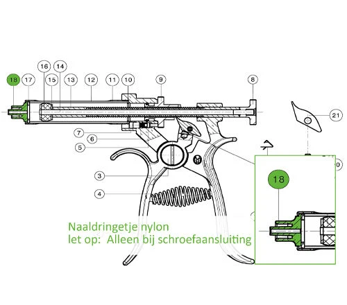 Naaldringetje nylon