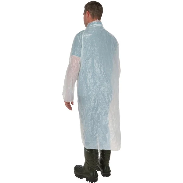 Bezoekersjas PE - wit - 120 cm