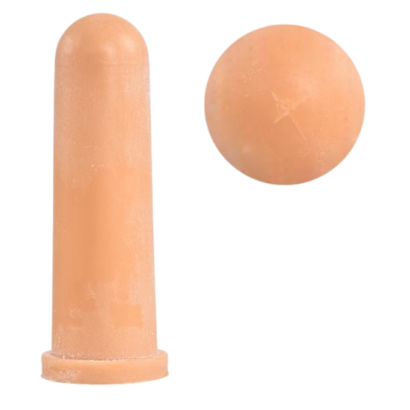 Kalverspeen Hiko 100 mm bruin met kruissnede (5 stuks)