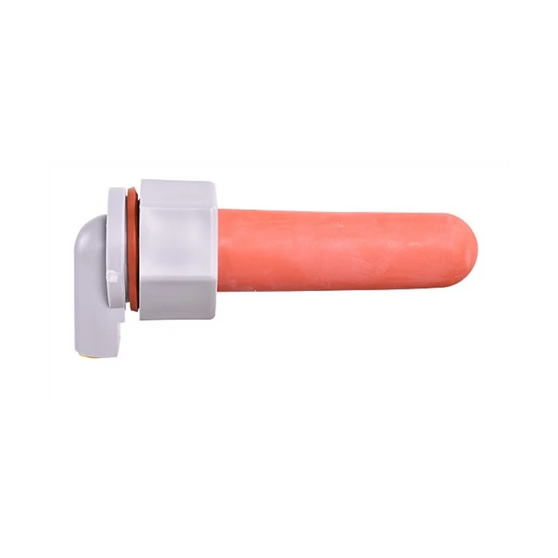 Kalverspeen Hiko 100 mm rood met kruissnede 5 stuks