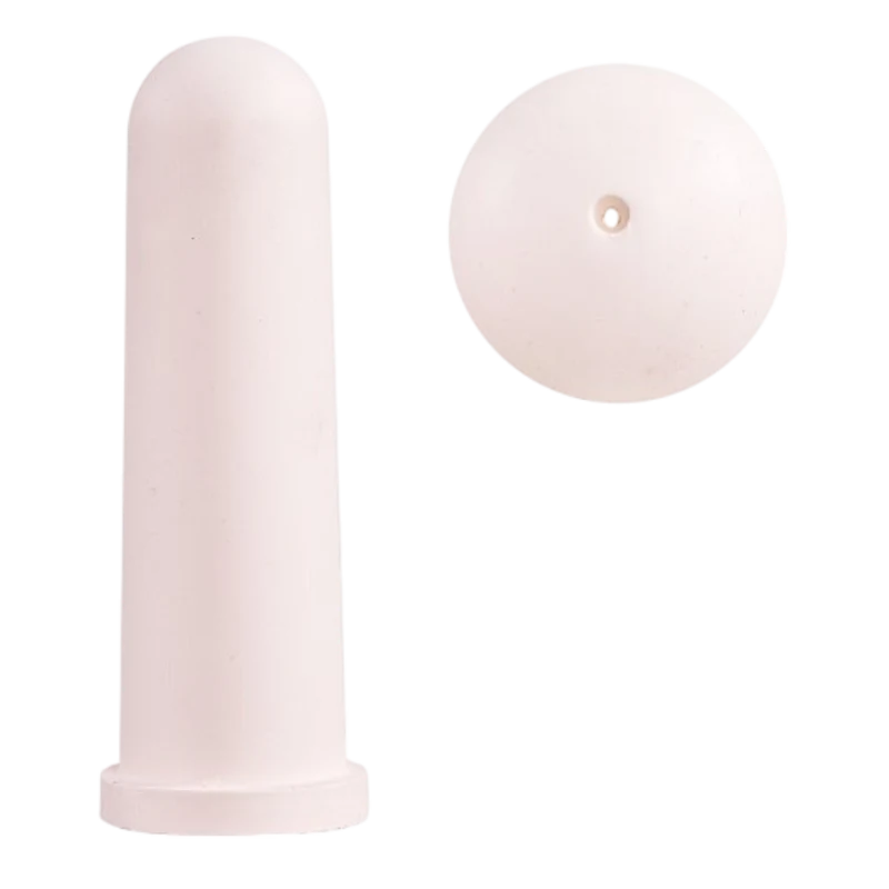 Kalverspeen Hiko 100 mm wit met 2 mm gat (5 stuks)