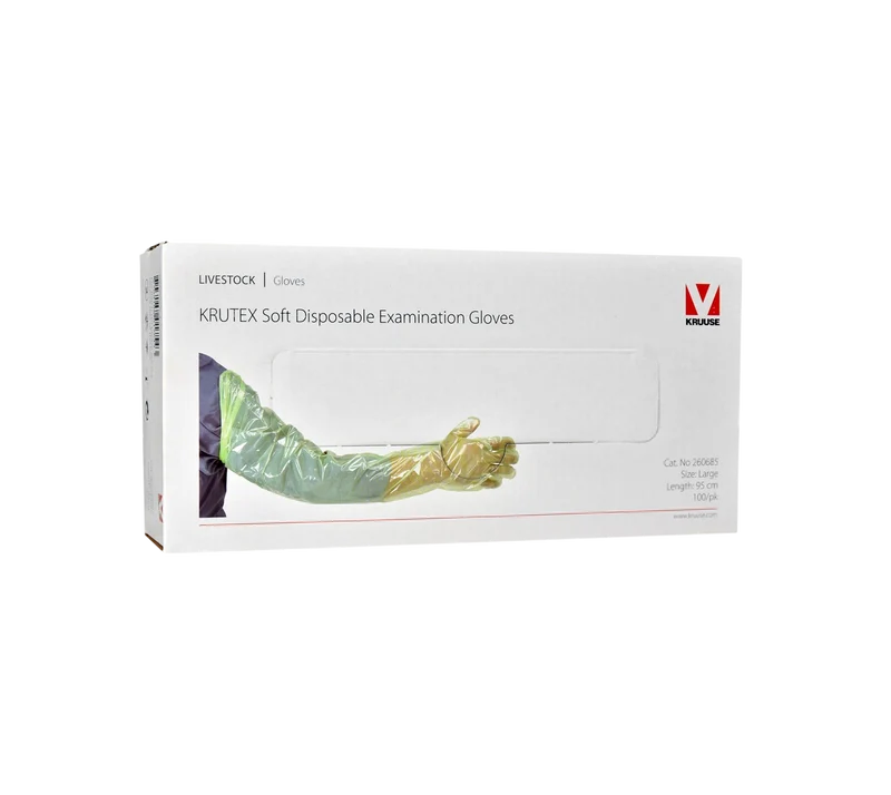 Inseminatie-/ opvoelhandschoen Krutex - Groen - 95cm (100 stuks)