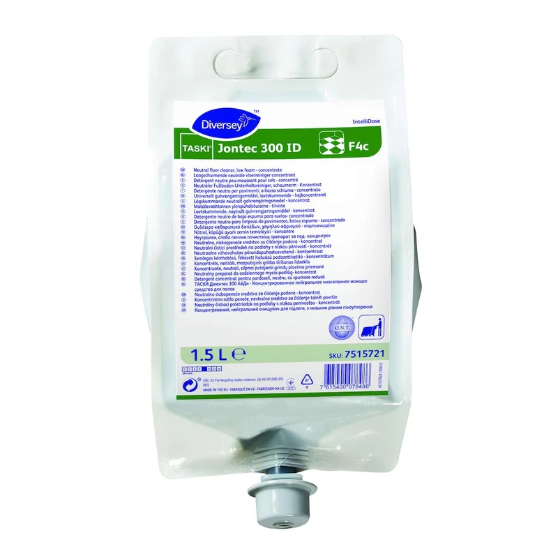 Detergente per pavimenti Diversey TASKI Jontec 300 ID 2 cartucce x 1,5 litri DISPONIBILE IN 7 GIORNI LAVORATIVI