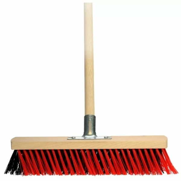 Straatborstel X-bezem - 40 cm - met steel