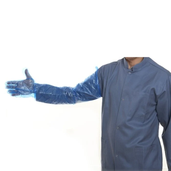 Inseminatie-/ opvoelhandschoen blauw - 100 stuks