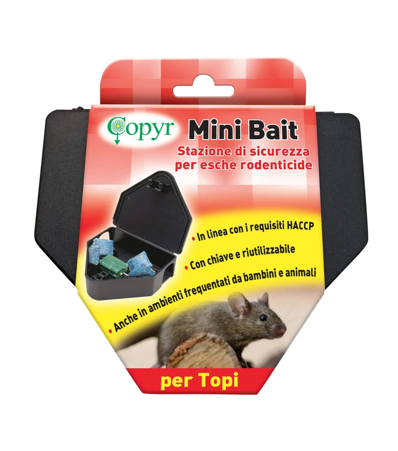 Erogatore di esca per topi Copyr MINI BAIT FASCETTATA